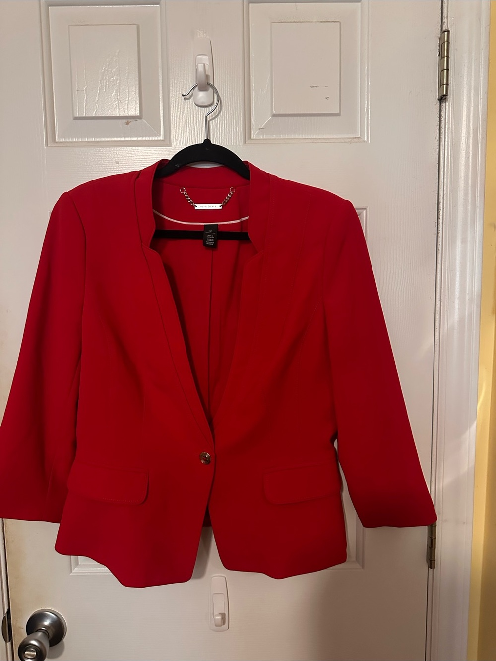 White House Black Market Red Tailored Blazer